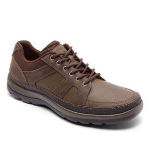 Rockport Men's Get Your Kicks Sneaker in Dark Brown Leather Size 12 Medium